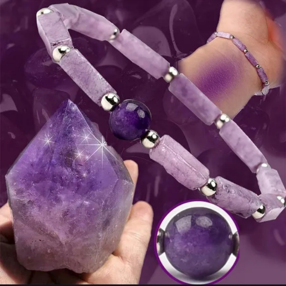 NWT Amethyst Stone Bracelet